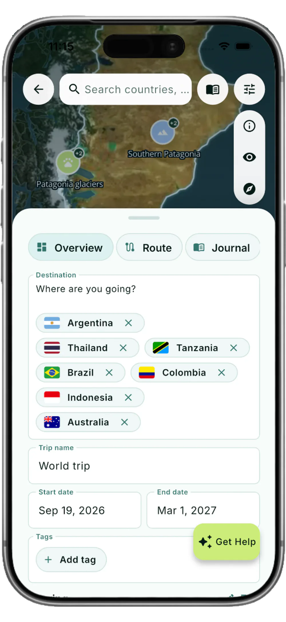 Open the app · Start with the place. Then make the details work.